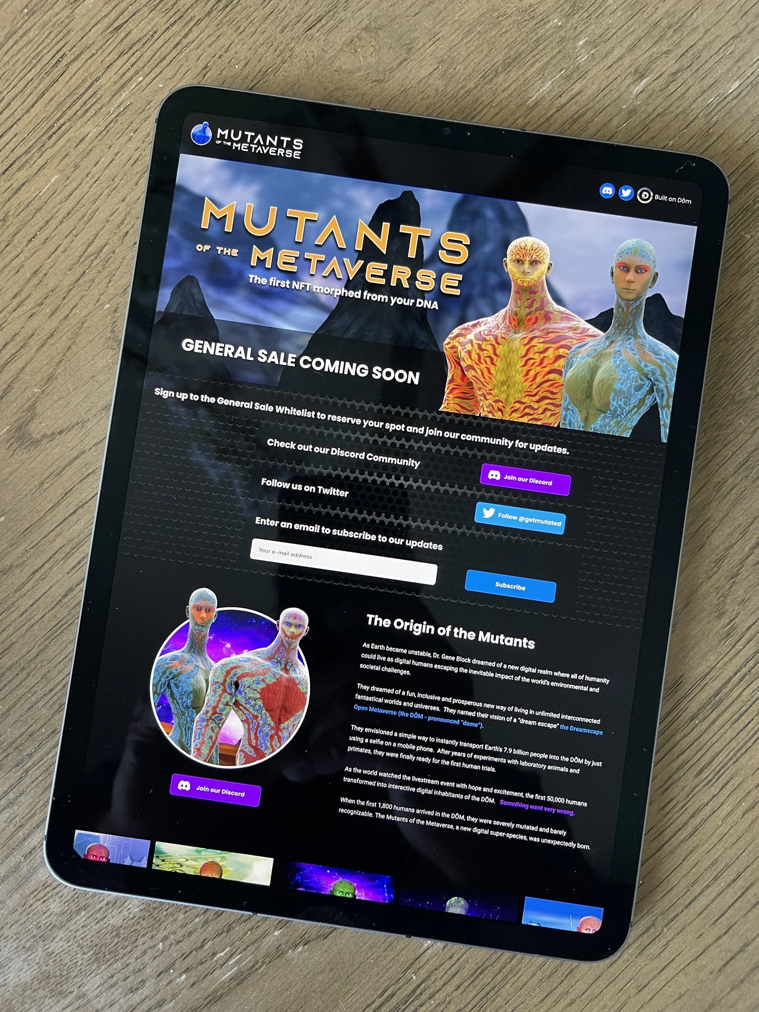 Dreamium Labs blockchain identity mockup